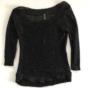 Black sparkly sweater size small